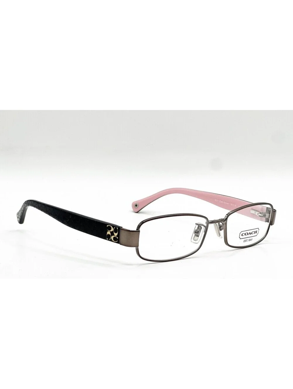 Coach HC 5001 9021 Dark Silver Rectangle Authentic Eyeglass Frames 50-16-135